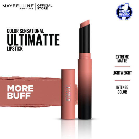 Maybelline Color Sensational Ultimatte Slim Lipstick – More Buff